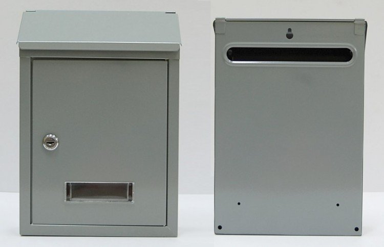 Schránka poštovní CT3 šedá 210x300x60 mm "Y" zadní vhoz